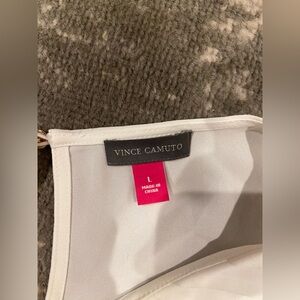 Vince Camuto Ivory Sleeveless Top